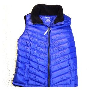 Calvin Klein pearl blue down filled puffer vest